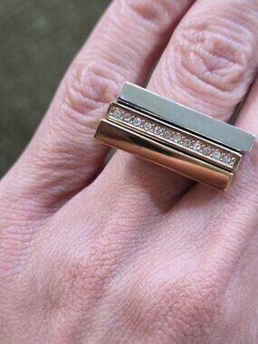 Set Of 3 J Crew Two Tone Rings